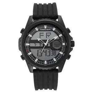 Fastrack Men Plastic AnalogDigital Black Dial Watch-38064Pp01, Band Color-Black