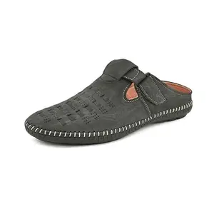 AZZARO BLACK Men Synthetic Leather Comfort Shoe-Style Casual Sandals(Black, 11 UK)