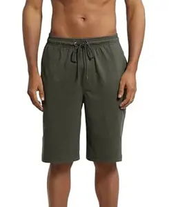 Jockey 9426 Men's Super Combed Cotton Rich Regular Fit Solid Shorts with Side Pockets