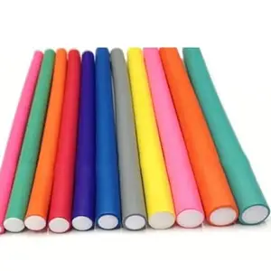 Nyamah Sales Hair Curler Hair Roller Curling Sticks Soft Foam Twist Flexi Rods Hair DIY Styling Tool Hairstyle Hair Sticks Multicolor Multifunction 6 PCS…