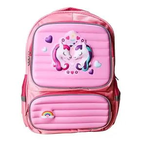 Smifu Hardtop Bag/Superhero Bag/Casual Laptop Backpack/Action figure Bags/School Bag/College Bag/Unicorn Bag/Business Bag/Unisex Backpack/Shoulder Bag/Travel bag (Pink)