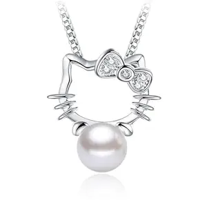 MYKI Unworldly poise & Kitty Pendant For Women & Girls