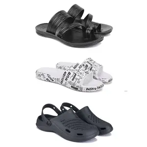 Men's Sandals | Lightweight Wear| Stylish & Easy to Wear For Men'S PCV-SAN-(COMBO-3)-3152-3104-3146-8
