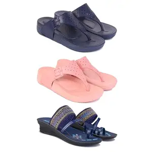 Women's Comfortable Sandal,Casual Lightweight Sandal for Everyday Wear | (COMBO-3)-1985-1986-1953-5-EURO-36