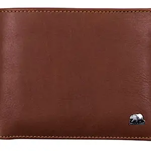 BROWN BEAR Wallet for Men Leather Stylish with RFID Protection Genuine Quality Nappa Leather Product Design Germany (Cognac)
