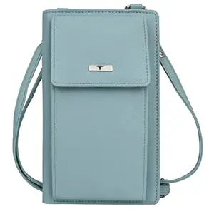 URBAN FOREST Ruby Pastel Blue Leather Wallet for Women