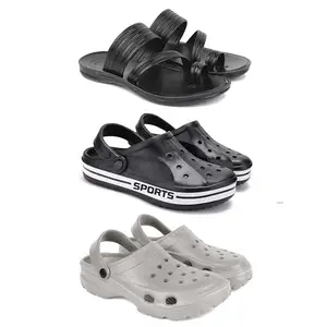 DRACKFOOT Men's Sandals | Lightweight Wear| Stylish & Easy to Wear For Men'S GRT-SAN-(COMBO-3)-3152-3068-3124-9
