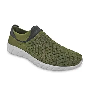 UrbanMark Men Comfortable Eva Slip On Sports Shoes- Olive_8905723018542