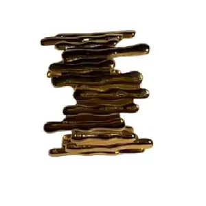 MOHUR Uneven Statement Ring – Adjustable Gold Plated Ring for Women, Bold & Stylish Asymmetrical Design, Trendy Fashion Jewelry