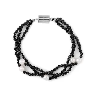 Ornate Jewels 925 Silver Black Spinel Yin & Yang Bracelet for Women & Girls | With Certificate of Authenticity and 925 Stamp | Life-time Warranty*