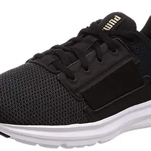 Puma Women Enzo Street WN's Black-White-Gold Running Shoes-4 UK (37 EU) (6.5 US) (19046304_4)