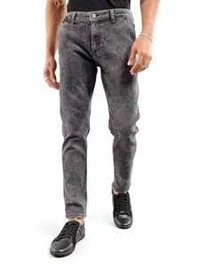 The Indian Garage Co Men Slim Fit Solid Mid-Rise Stretchable Jeans