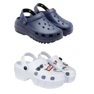 SPORTER Extra Soft Classic Casual wear with Flexibility Technology Flip Flop Combo for Women's/Girl's(6131-2013)(7) Multicolor