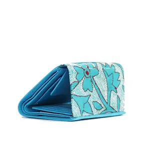 Maheejaa Bags Women's Flap Wallet - Vibrant Blue