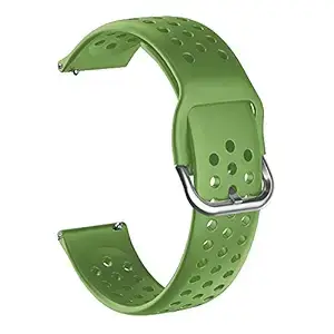 ACM Watch Strap Silicone Belt 22mm compatible with Noise Colorfit Canvas Trinity Smartwatch Breatheable Dot Band