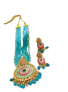 Latest Stylish Stone Studded Jewellery Set for Women |Festive Wedding Party Necklace Earrings|JS_134|