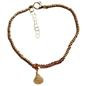 RRJEWELZ Amethyst With Rainbow Moonstone bracelet for men & women - 3mm Rondelle Faceted beads - 7 Inch Adjustable with Silver plated clasp – Healing, Fashion, Gift, Spiritual, Yoga|LCBR_RR_06795