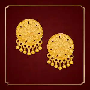 Drashti Collection Traditional Gold Platted New Stud Earrings Collection Brass Stud Earring ()_BZ_ERG2019