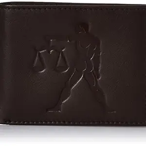 Justrack Dark Brown Colour Stylish Leather Wallet Only for Boys with Coin Pocket (LWM00188-JT_20)