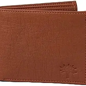 MAHAMAYA FABRICS & FASHION Men's Leather Blocking Wallet for Boy Brown Pack of 1