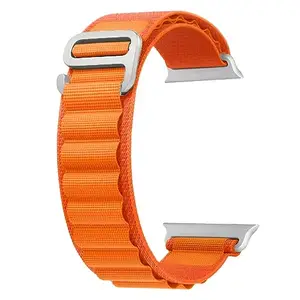 ACM Watch Strap Slide Nylon compatible with Boult Crown Pro Smartwatch Sports Hook Band Orange