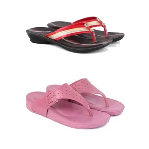 Women's Sandals | Lightweight Wear| Stylish & Easy to Wear For Women'S GRP-SAN-(2-COMBO)-1958-1984-6-EURO-37