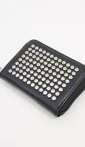 CLUES HUBB Women's Wallet with 8 fits in Zipper Pocket Card Holders Phone Pocket Girls Zipper Coin Purse (Black)
