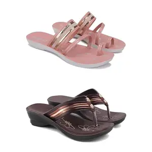 Women's Comfortable Sandal,Casual Lightweight Sandal for Everyday Wear | (Combo 2)-1944-1955-7