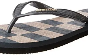 United Colors of Benetton Women's Grey Flip-Flops and House Slippers - 4 UK/India (38 EU) (16A8CFFPL123I)