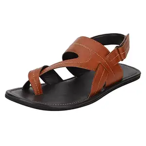Bond Street By (Red Tape) Men's Tan Sandals - 7 UK/India (40.5)(RSP0533-7)