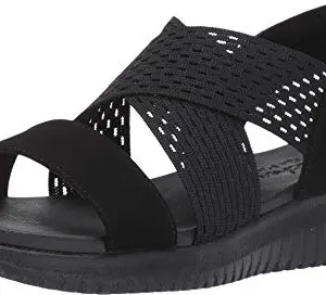 Skechers Black Sporty Women's Sandals -5 M US UK (32495-BBK)