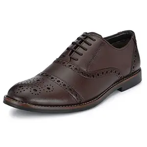 Chadstone Men Brown Formal Shoes-7 UK (41 EU) (CH 57)