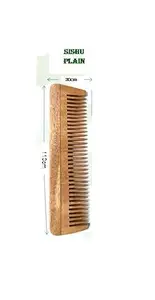 Neem Wood Anti Dandruff Hair Comb Natural & Eco-Friendly |Anti-dandruff Natural Hair Styling Comb_SISHU PLAIN