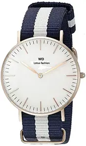 Lotus Fashion analoge White dial Unisex Watch - LOTUS087