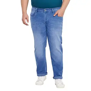 Bigbanana Men's Regular Fit Jeans (Fobo,Blue,4XL)