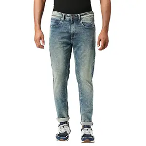 Pepe Jeans Men's Mid Rise Slim Fit Jeans