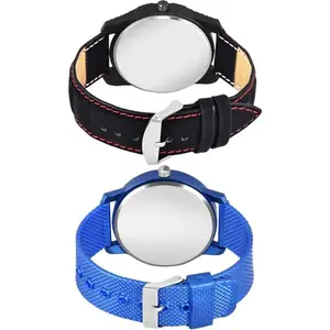 Neutron Collegian Analog Black and Blue Color Dial Boys Watch - S101-BRM31 (Pack of 2)