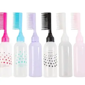 AKADO Hair Oil/Hair Dye Applicator Brush Bottles Styling Tool Hair Coloring 120ML (White)