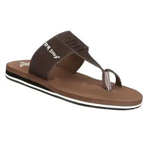 DR STTEP Men's Brown Synthetic OrthoPedic Eva Insole Soft Comfortable Slip-on Slippers_11_Pack of 5