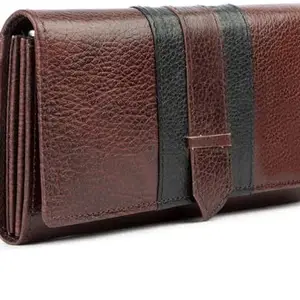 REEDOM FASHION Genuine Leather Women Evening/Party, Travel, Ethnic, Casual, Trendy, Formal Brown Genuine Leather Wallet (4 Card Slots) (Brown) (RF4659)