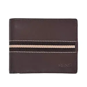 RENE Men's Genuine Leather Wallet (LGW-0098-Choco, Brown)