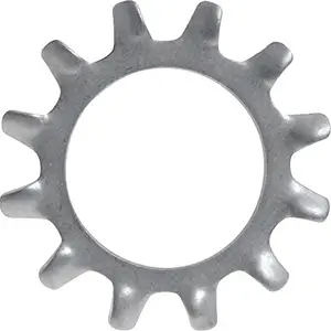 ADD GEAR ADD GEAR MS External Tooth Lock Washer M4 x 9 x 0.8 mm Tooth Lock Washer with Antirust Corrosion Resistant Geomet Coating (100)