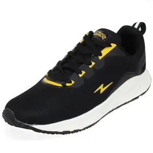 ATHCO Men's Newyork Black Yellow Running Shoes_6 UK (ATHST-1)