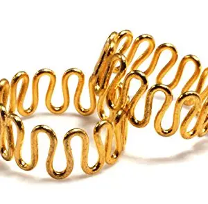 Deccani Handicrafts Daily Use Metal Alloy (Panchaloha) Toe Ring for Women- Expandable Wavy Pattern