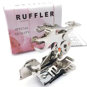 QUTEX Ruffler Presser Foot Attachment for Sewing Machines | Universal Snap-On Presser Foot for Pleating & Ruffling Fabric | Tailoring & DIY Craft Tool for Janome, Brother, Singer, and More