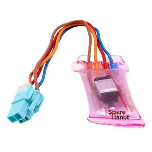 spareworld 4 Wire Bimetal Suitable for LG Refrigerators with Connector (Pink)