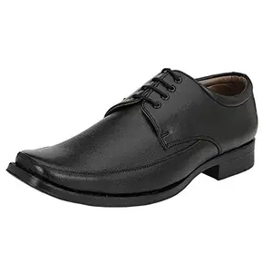 Vitoria Men's Synthetic Leather Lace-Up Formal Shoes for Men's and Boys/Office Shoes/Suit Shoes/Dress Shoes/Party Shoes Black