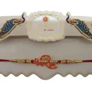 Aerico Raksha Sutra - Star Ram Rakhi Set for Brother Happy Rakshabandhan, Rakhi Set for Bhaiya Bhabhi (Pack of 3)