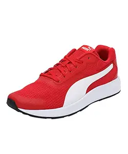 PUMA Unisex Adult Taper High Risk Red White Black Running Shoe-8 Kids UK (37301808)