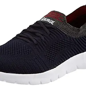 Bourge Men's Loire-z-130 Navy and Red Running Shoes-8 Kids UK (Loire-z-130-08)